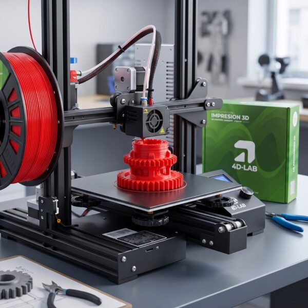 FILAMENTO PARA IMPRESION 3D 4DLAB ABS ROJO BOBINA DE 1 KG CFIX1ABS-2 FILAMENTO PARA IMPRESION 3D 4DLAB ABS ROJO BOBINA DE 1 KG CFIX1ABS-2