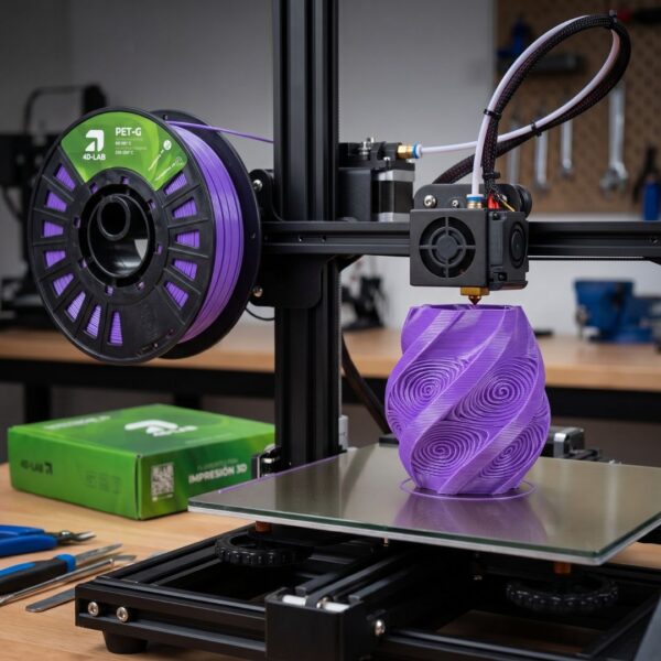FILAMENTO PARA IMPRESION 3D 4DLAB PETG MORADO BOBINA DE 1 KG X1PETG-M-LAB FILAMENTO PARA IMPRESION 3D 4DLAB PETG MORADO BOBINA DE 1 KG X1PETG-M-LAB
