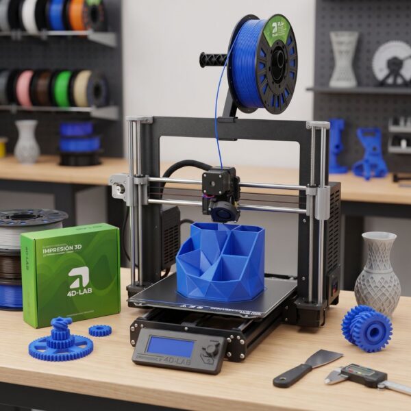 FILAMENTO PARA IMPRESION 3D 4DLAB PLA AZUL SEDA BOBINA DE 1 KG IX1PLA-6S-LAB FILAMENTO PARA IMPRESION 3D 4DLAB PLA AZUL SEDA BOBINA DE 1 KG IX1PLA-6S-LAB