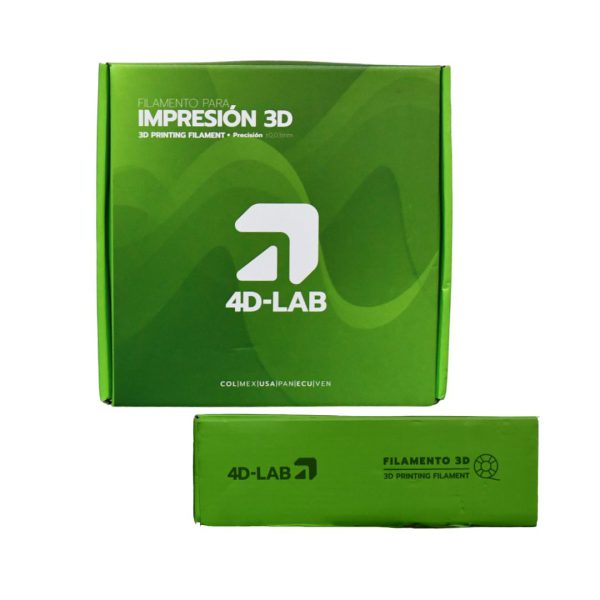 FILAMENTO PARA IMPRESION 3D 4DLAB PLA GRIS CLARO BOBINA DE 1 KG X1PLA-8-LAB