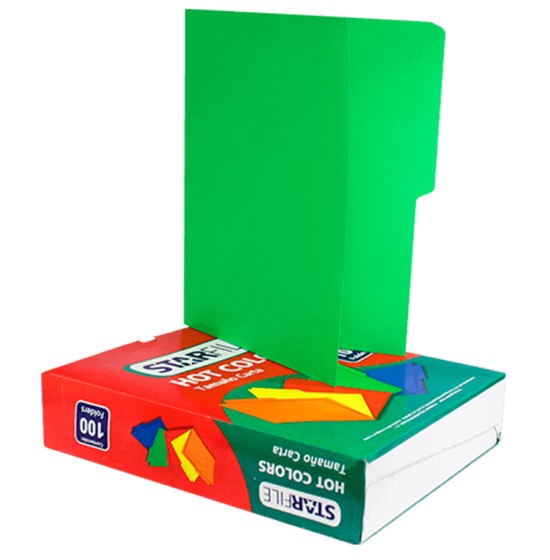 FOLDER HOT COLORS TAMAÑO CARTA VERDE PH0029