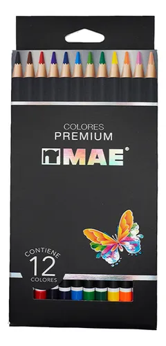 LAPICES DE COLORES PREMIUM MAE CON 12 PIEZAS