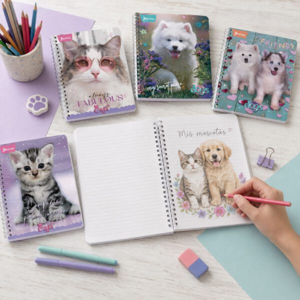 LIBRETA POCKET NORMA DOGS CATS RAYA CON 80 HOJAS 07980023