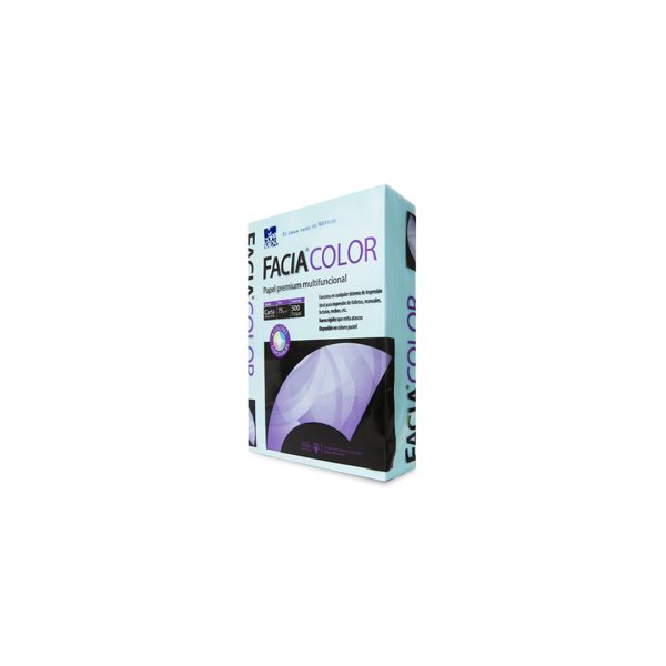 PAPEL BOND CARTA FACIA COLOR 75 G PAQUETE CON 500 HOJAS