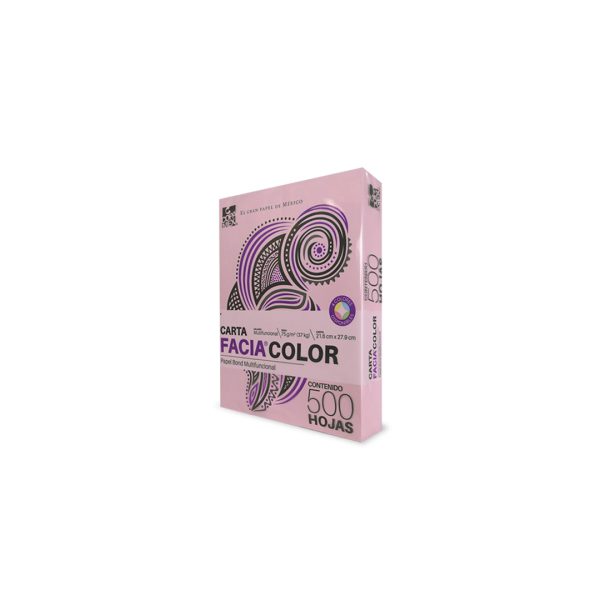 PAPEL BOND CARTA FACIA COLOR 75 G PAQUETE CON 500 HOJAS