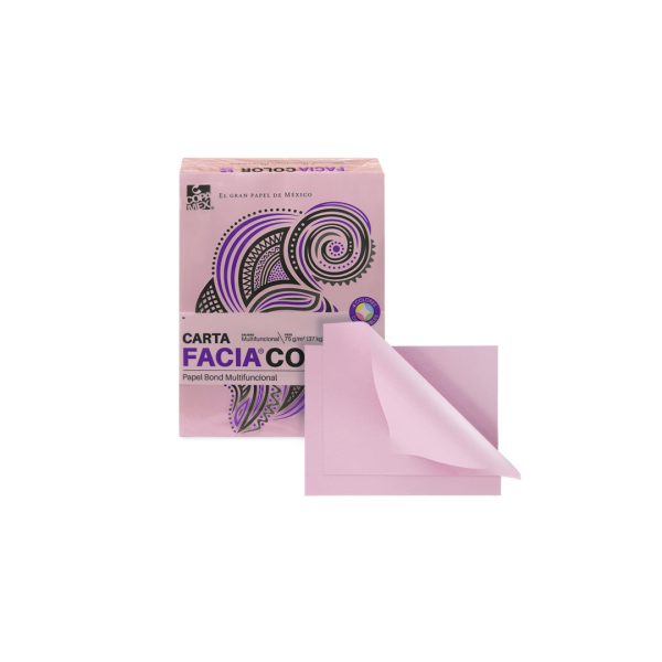 PAPEL BOND CARTA FACIA COLOR 75 G PAQUETE CON 500 HOJAS