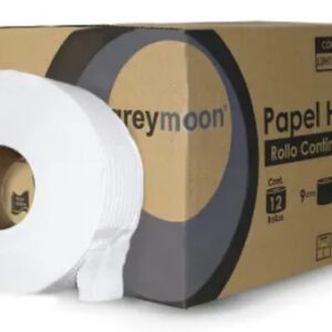 PAPEL HIGIENICO JR GREYMOON LUH180-12 180 M CON 12 ROLLOS