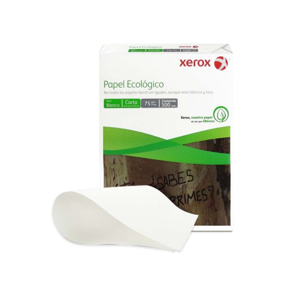 PAPEL XEROX RECICLADO 93% BLANCURA ECOLOGICO 75 G