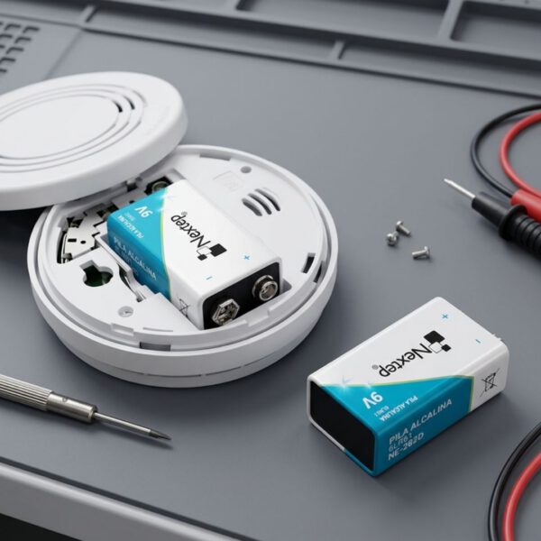 PILAS ALCALINAS NEXTEP 9V NE-282D BLANCO AZUL 2PIEZAS