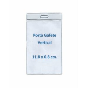 PORTA GAFETE AGARTI 657 TRANSPARENTE 11.8 X 6.8 CM PAQUETE CON 100 PIEZAS