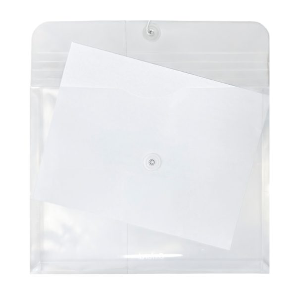 SOBRE DE PLASTICO PORTADOCUMENTOS OXFORD F950B BLANCO TRASLUCIDO CARTA HORIZONTAL CON HILO