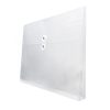 SOBRE DE PLASTICO PORTADOCUMENTOS OXFORD F950B BLANCO TRASLUCIDO CARTA HORIZONTAL CON HILO