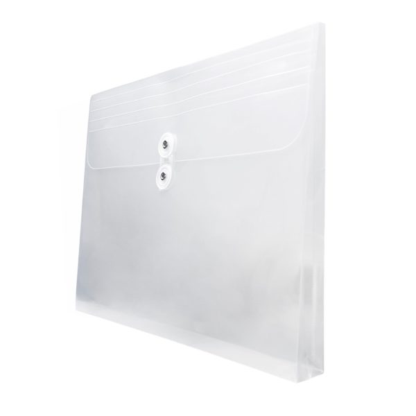 SOBRE DE PLASTICO PORTADOCUMENTOS OXFORD F950B BLANCO TRASLUCIDO CARTA HORIZONTAL CON HILO