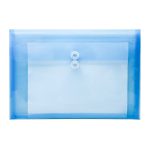 SOBRE DE PLASTICO PORTADOCUMENTOS OXFORD F951A AZUL TRASLUCIDO OFICIO HORIZONTAL CON HILO