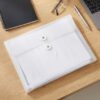 SOBRE DE PLASTICO PORTADOCUMENTOS OXFORD F951B BLANCO TRASLUCIDO OFICIO HORIZONTAL CON HILO