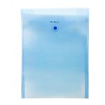 SOBRE DE PLASTICO PORTADOCUMENTOS OXFORD F952A AZUL TRASLUCIDO CARTA VERTICAL CON BOTON