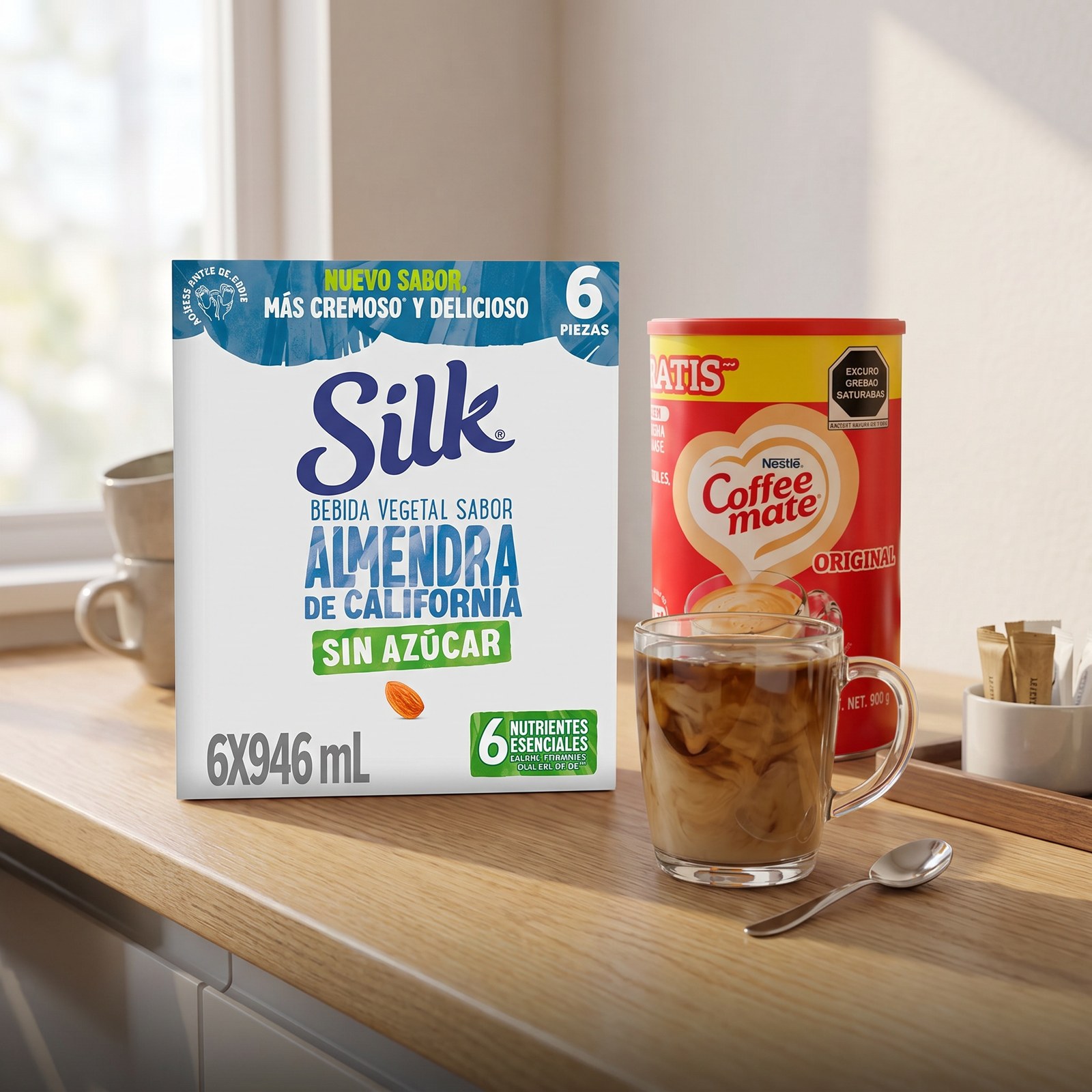 cat-leche-y-sustitutos-de-crema-1600 BEBIDA VEGETAL SILK SABOR ALMENDRA SIN AZÚCAR CAJA CON 6 PIEZAS DE 946 ML C/U